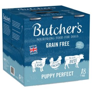 Butchers Grain Free Puppy Perfect Dog Food-18x400g Tins